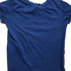 A nice and simple plain blue t-shirt
